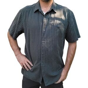 Columbia Shirt Mens Plaid Button Front Hiking Outdoor Camping Short Sleeve